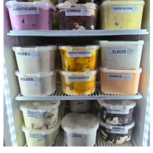 Potes de gelato para viagem