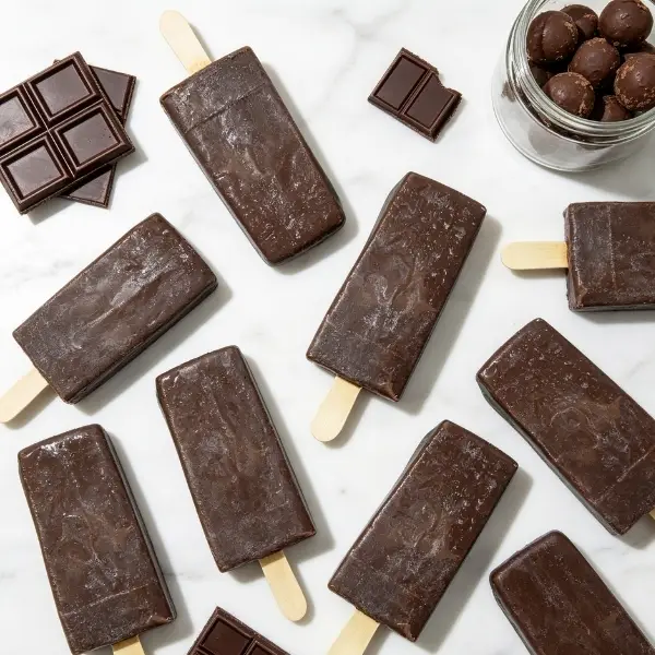 Paleta de chocolate belga com recheio trufado